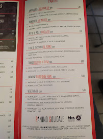 Panini Durini à Milan menu