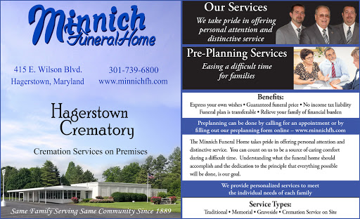 Funeral Home «Minnich Funeral Home», reviews and photos, 415 E Wilson Blvd, Hagerstown, MD 21740, USA