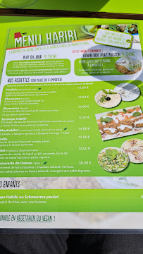 Restaurant syrien Habibi Strasbourg à Strasbourg - menu / carte