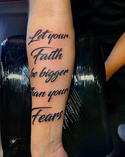 Explore simple neck tattoo ideas, creative tattoo ideas in Douglasville, available at Long Island Ink Tattoo & Piercing