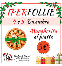 Carte du Pizzeria Brik à Alba Adriatica