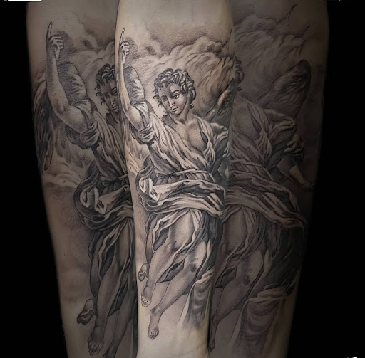 Explore prayer tattoo ideas, creative tattoo ideas in Ambler, available at Tattoo GalaxyAmbler Piercing & Custom Tattoos