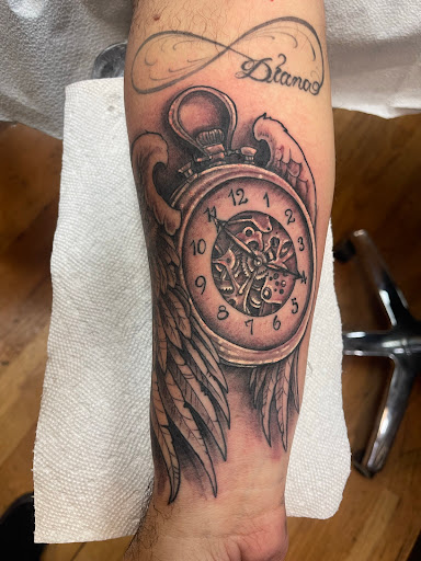 Explore handwriting tattoo ideas, creative tattoo ideas in Staten Island, available at Bound For Glory Tattoo