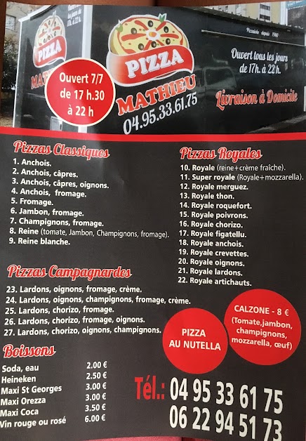 Pizza Mathieu à Bastia (Corse 20)