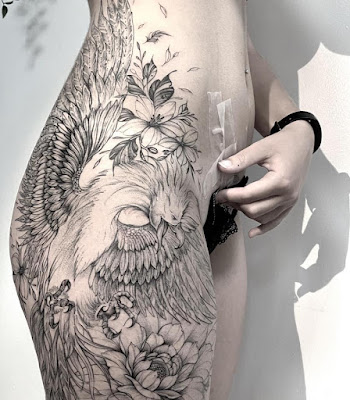 L'Oiseau Bleu Tattoo. à Orcet