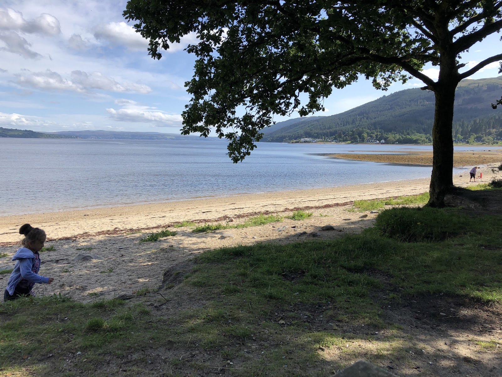 Ardentinny Beach的照片 带有宽敞的海岸线