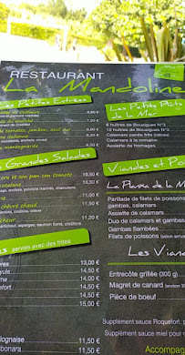 Restaurant La Mandoline à Argelès-sur-Mer - menu / carte