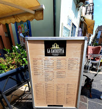 Menu / carte de Pizzeria La Sacrestia à Termoli