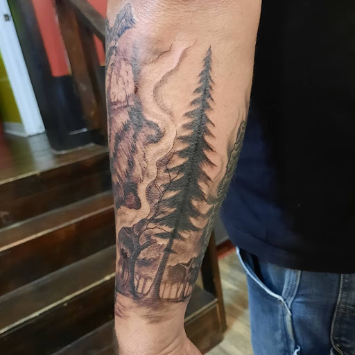 Explore coal miner tattoo ideas, creative tattoo ideas in Jonesboro, available at Gallery Of Ink Tattoo Shop