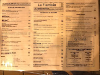 Restaurant Crêperie La Flambée à Guérande (le menu)