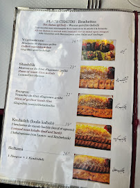 Restaurant de spécialités perses Colbeh à Paris (la carte)