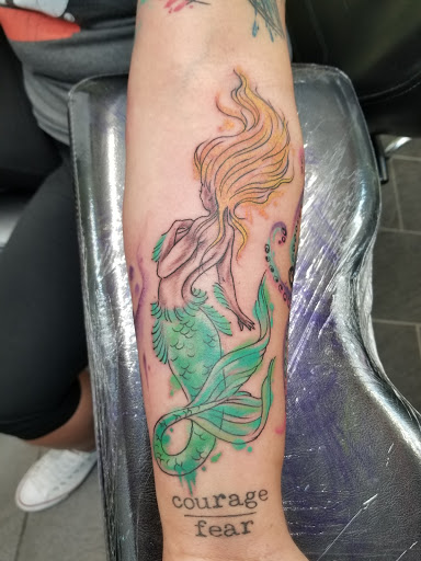 Explore arm shoulder tattoo ideas, creative tattoo ideas in Ormond Beach, available at Tropical Tattoo Inc