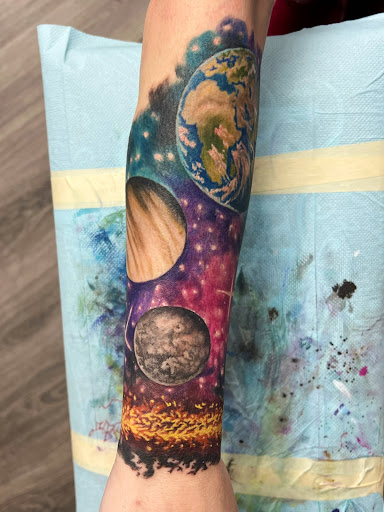Explore taurus sign tattoo ideas, creative tattoo ideas in Pittsburg, available at Delta Art & Tattoo