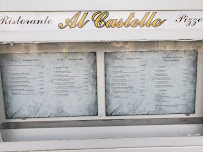 Menu / carte de Al Castello à Schwelm