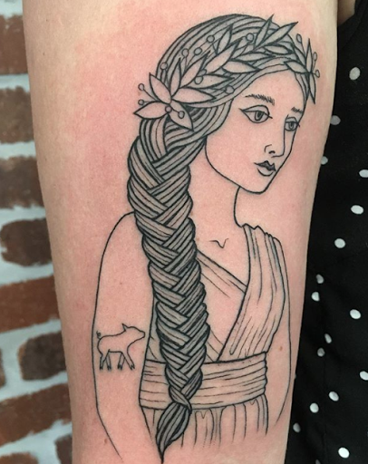 Explore upchurch tattoo ideas, creative tattoo ideas in Arlington, available at Lady Octopus Tattoos