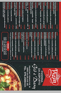Menu du Pizzeria da asporto Giò e Dany à Valdilana