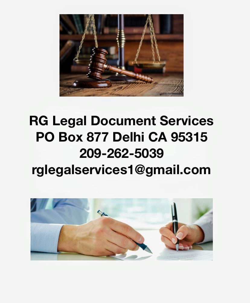 RG Legal Document Services Turlock, CA Services & Reviews