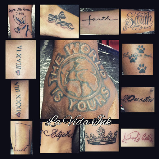 Tattoo Shop «La Vida Ink», reviews and photos, 4602 N Franklin Rd, Indianapolis, IN 46226, USA