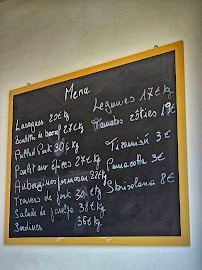 Menu / carte de La table de vania à Île-Tudy