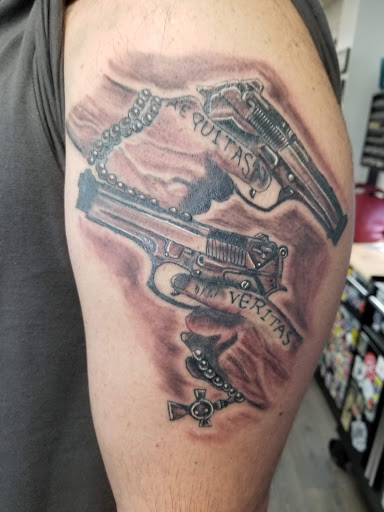 Explore father tattoo ideas, creative tattoo ideas in Alexandria, available at Fury 13 Tattoo