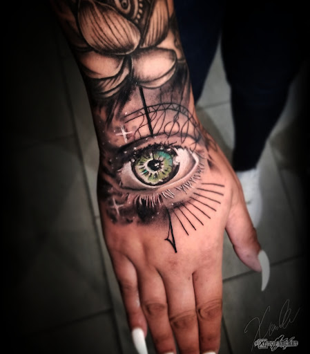 Explore tattoo face ideas, creative tattoo ideas in Ridgewood, available at TOP SECRET TATTOO