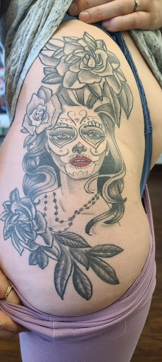 Explore men leg tattoo ideas, creative tattoo ideas in Lewiston, available at Walkins tattoos studio