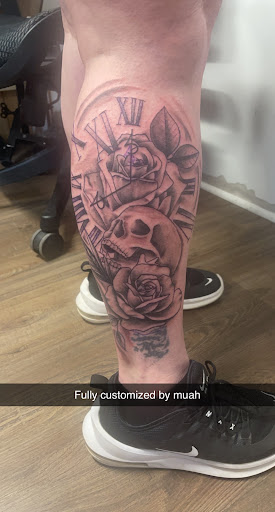 Explore tattoo ideas for mens thigh, creative tattoo ideas in Bardstown, available at Ink Bullies Tattoos