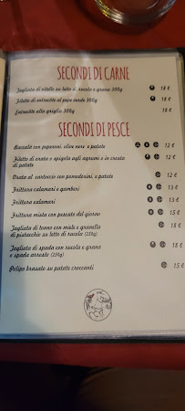 Restaurant Merlo Rosso à Lamezia Terme (le menu)