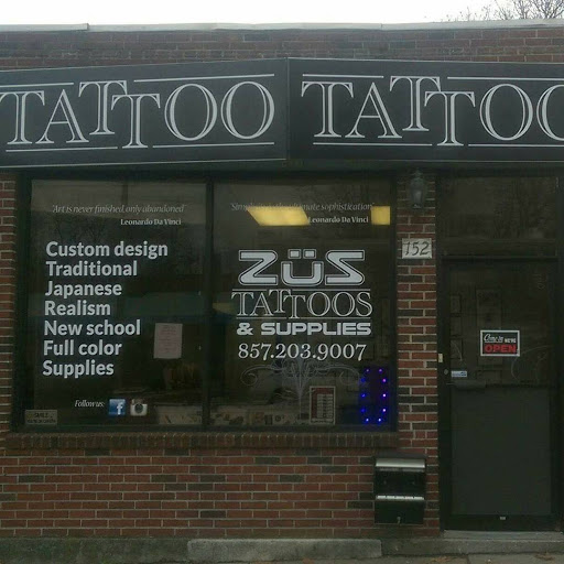 Tattoo Shop «Zus Tattoos and Supplies», reviews and photos, 152 Belgrade Ave, Roslindale, MA 02131, USA