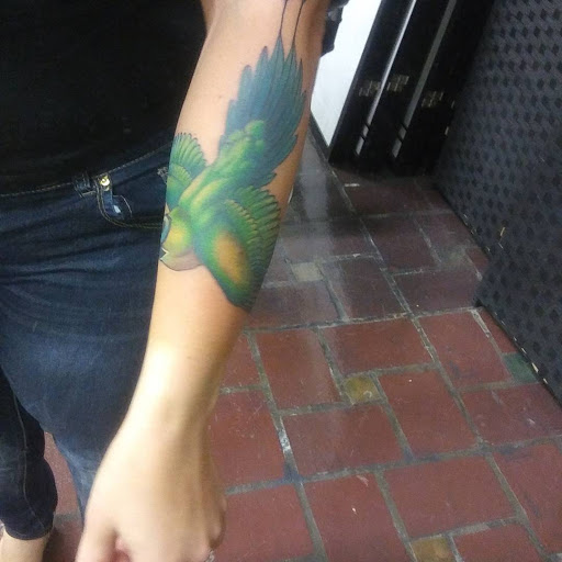 Explore neck tattoo idea, creative tattoo ideas in Redwood City, available at Hold Fast Tattoo