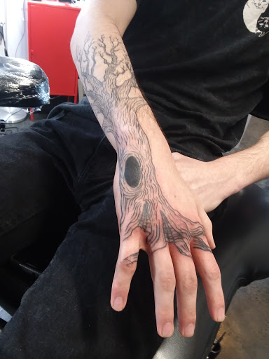 Explore simple hand tattoo ideas, creative tattoo ideas in Colorado Springs, available at Fallen Heroes Tattoo & Piercing (Colorado)
