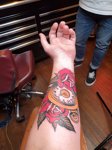 Explore tcb tattoo ideas, creative tattoo ideas in Johnson City, available at Gold Cross Tattoo Co.