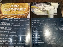 Carte du Zaiqa Restaurant à Reggio Emilia