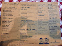 Menu du Mastrociccia - Osteria Bistrot à Rome