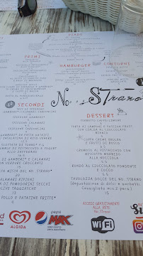 NoSTrano Beach à Rimini menu