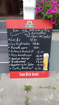 Menu du Rusticus à Königstein