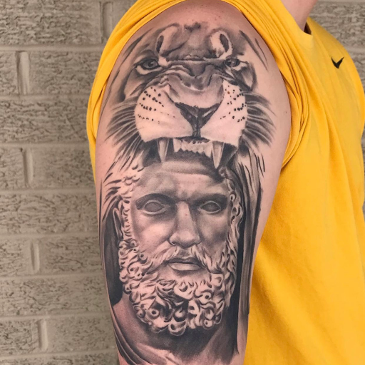 Explore king tattoo ideas, creative tattoo ideas in Tulsa, available at Electric Gnome Tattoo