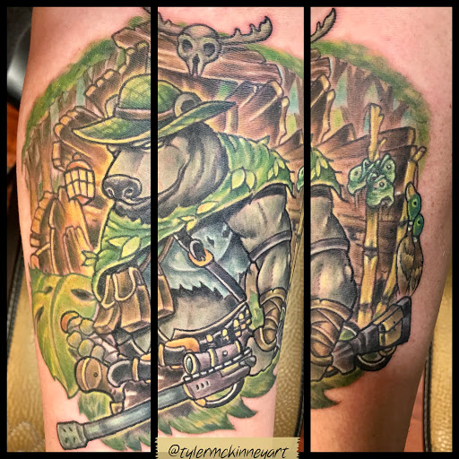 Explore stardust tattoo ideas, creative tattoo ideas in Annapolis, available at Lucky Bird Tattoo