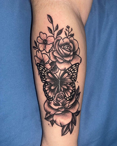 Explore american flag sleeve tattoo ideas, creative tattoo ideas in Columbia, available at Nyce Tattoos