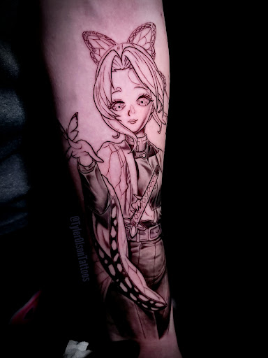 Explore pistol tattoo ideas, creative tattoo ideas in Jamison, available at Green Door Tattoo