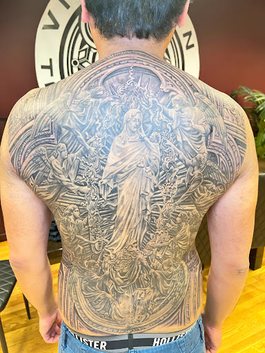 Explore drug addiction tattoo ideas, creative tattoo ideas in Woodside, available at Vitruvian Tattoo Culture