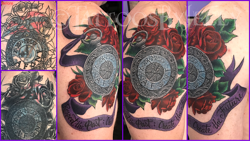 Explore tattoo ideas virgo, creative tattoo ideas in San Angelo, available at Jellys Surly Skull, LLC