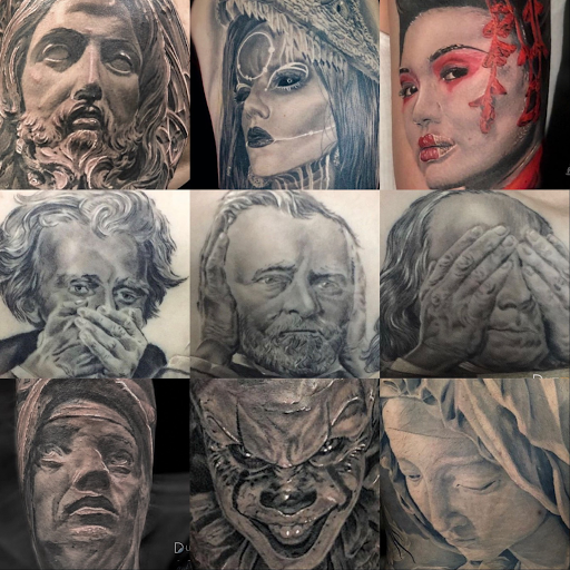 Explore moon tattoo ideas for men, creative tattoo ideas in Deerfield Beach, available at Black Rose Tattoo Studio