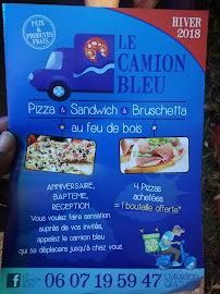 Le Camion Bleu à Sanary-sur-Mer menu