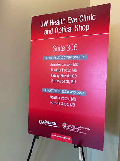 Optician «UW Health Optical Madison Eye Associates», reviews and photos, 780 Regent St #306, Madison, WI 53715, USA