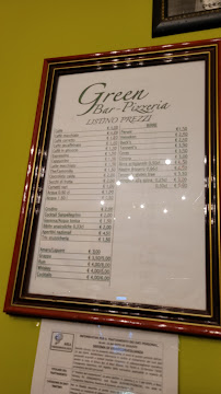 Menu / carte de Green Bar à Serrano