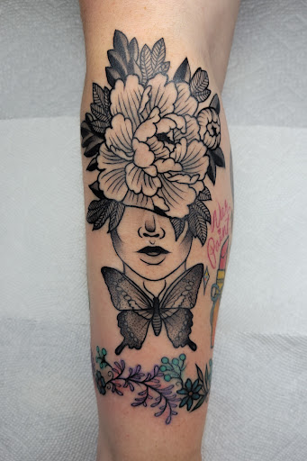 Explore side of finger tattoo ideas, creative tattoo ideas in Three Rivers, available at Portfolio Ink, LLC