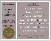 Menu du RESTAURANT 