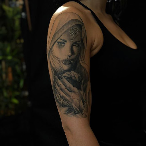 Explore mermaid tail tattoo ideas, creative tattoo ideas in Austin, available at Lost Edge Tattoo