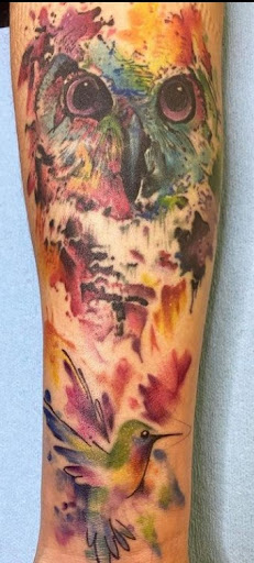 Explore ski mask tattoo ideas, creative tattoo ideas in Mesa, available at Ranger Tattoo & Piercing